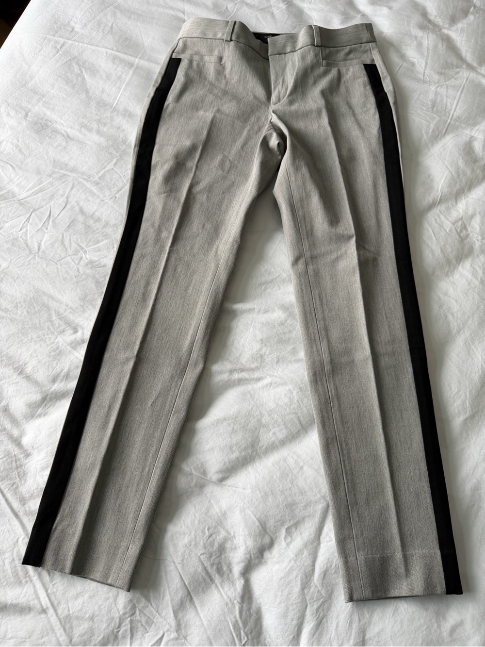 NWT! Banana Republic Light Gray Dress Pants with Black Side Stripes